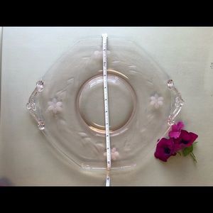 Vintage pink depression serving plate